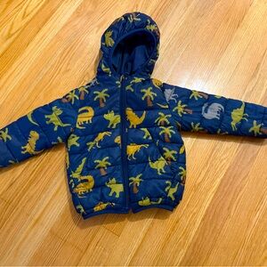 Zara 3-4y puffer dinosaur puffer coat